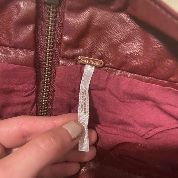 Vegan Leather Mini Skirt Free People - Picture 4 of 6